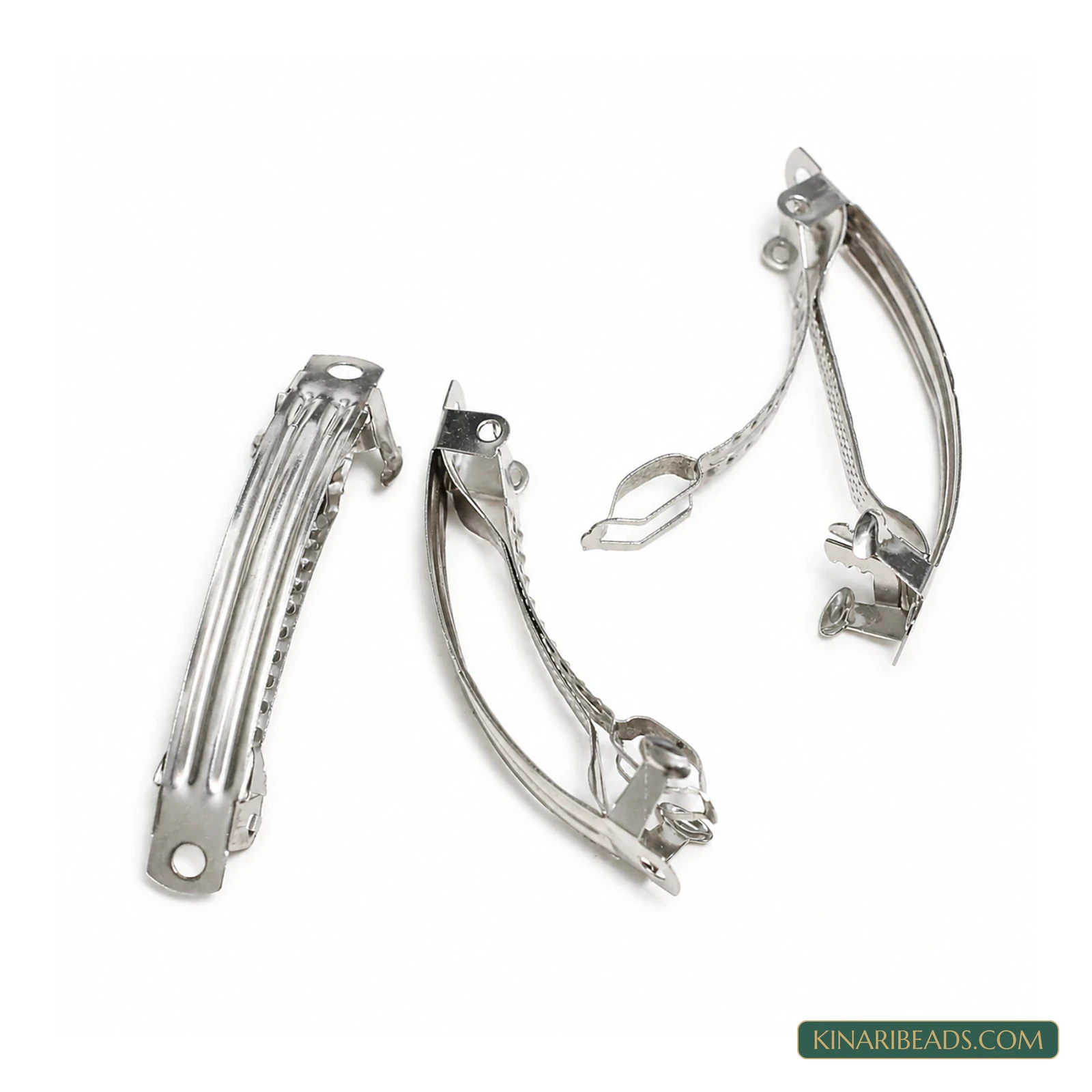 Metal Barrette Hair Clip Bases – 20 Pack