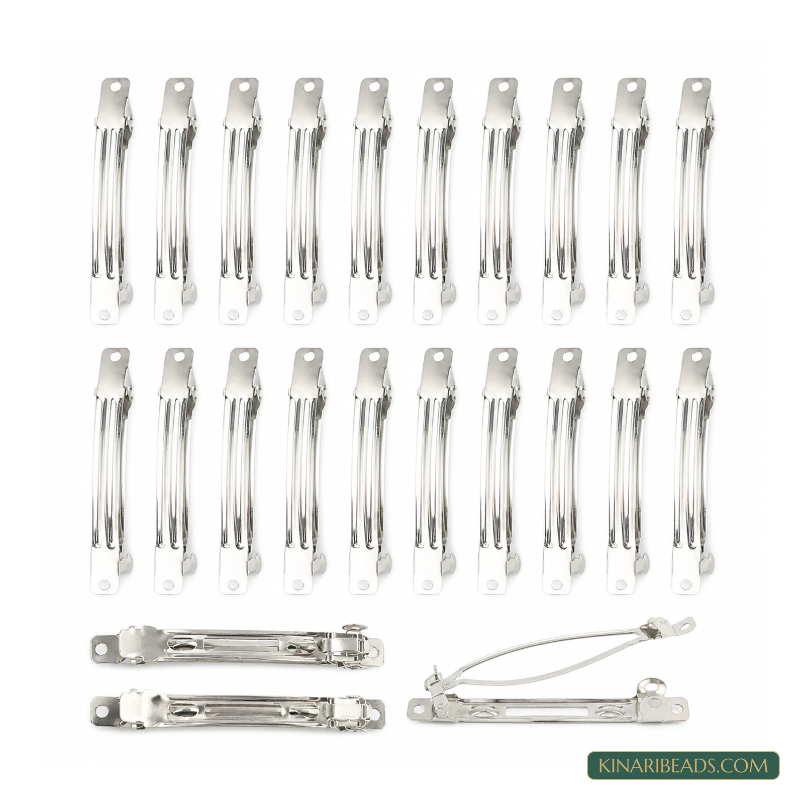 Metal Barrette Hair Clip Bases – 20 Pack product image