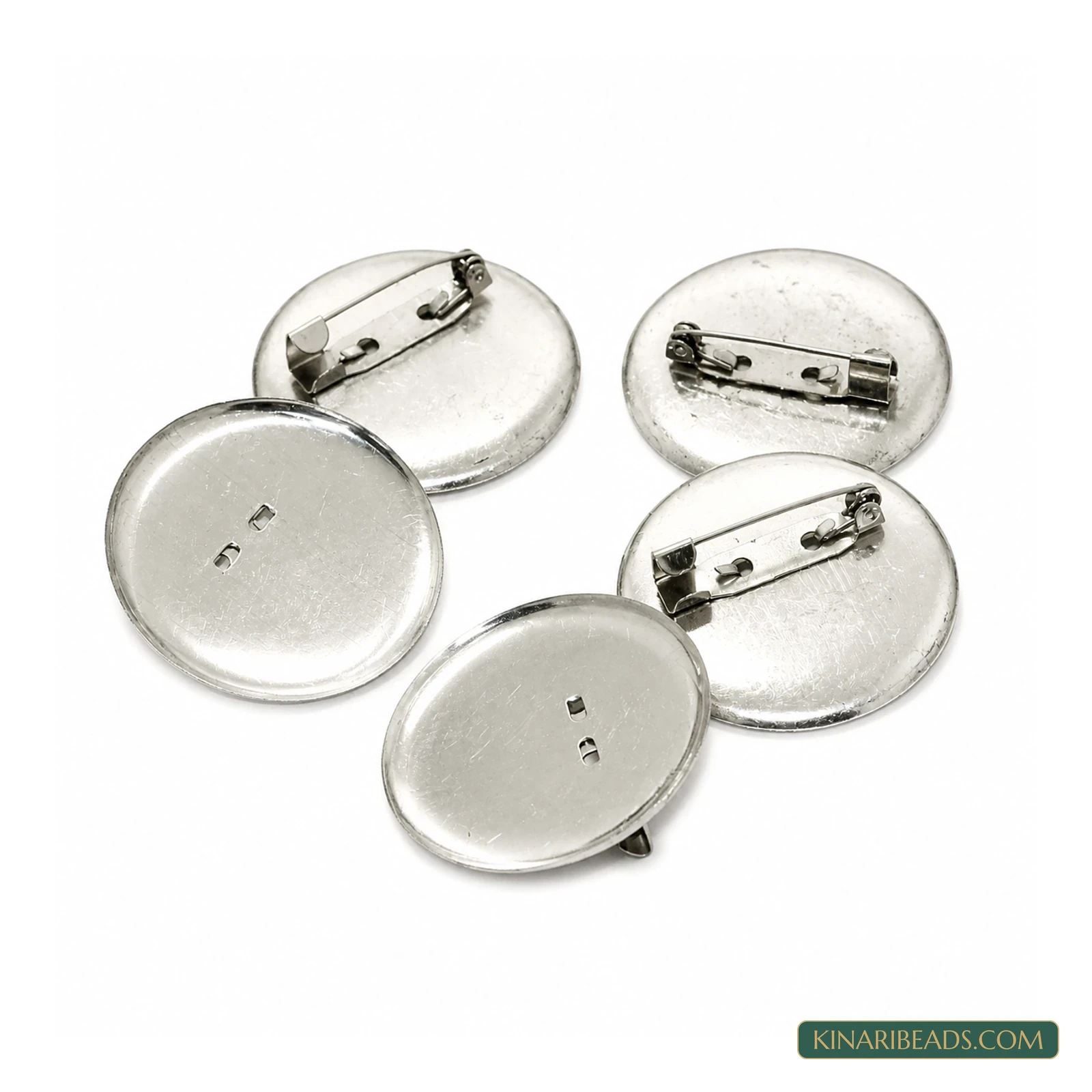 Metal Brooch Pin Base Fittings – 20 Pack product image