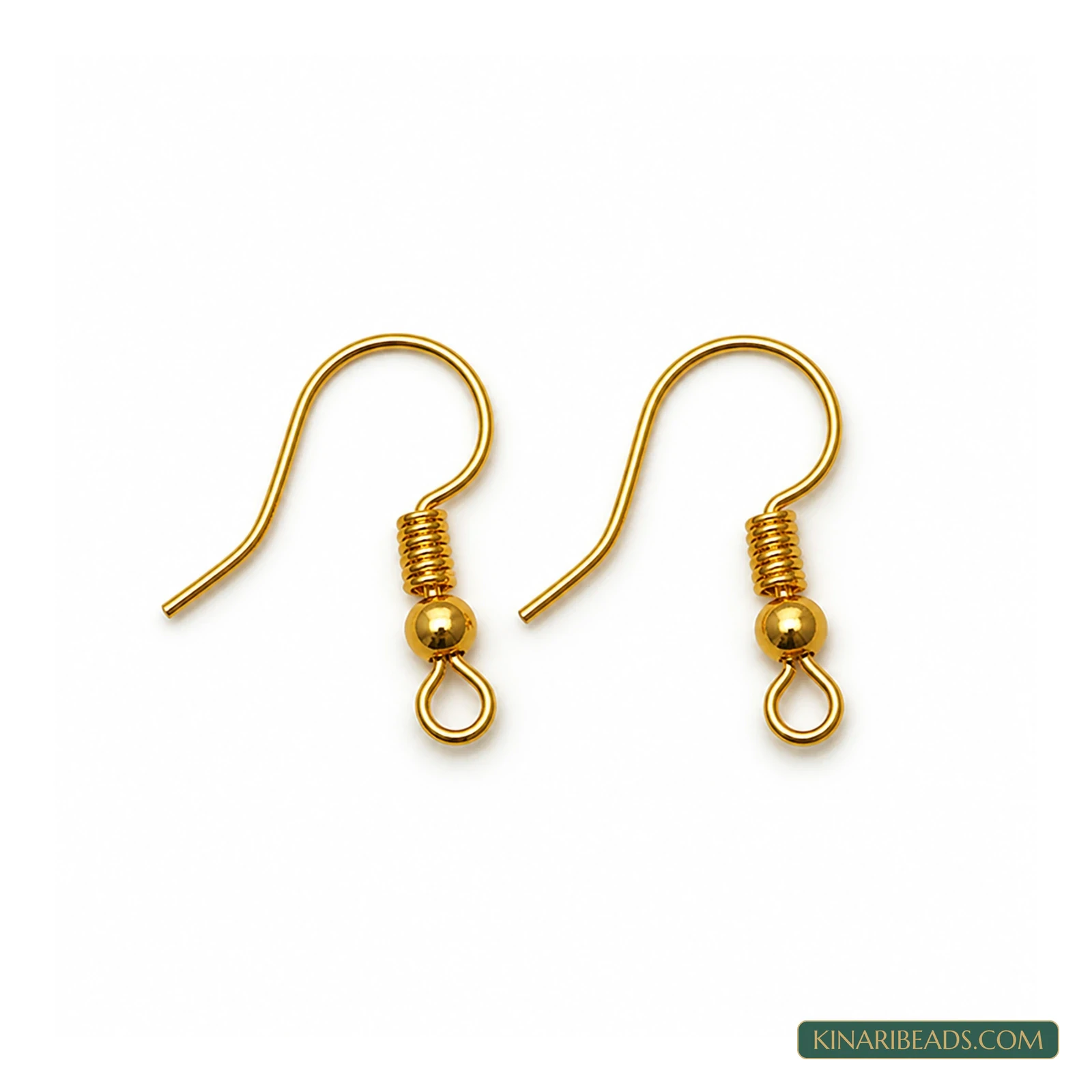 Metal Earring Hooks – 19x21mm, 100g Pack - Golden colour
