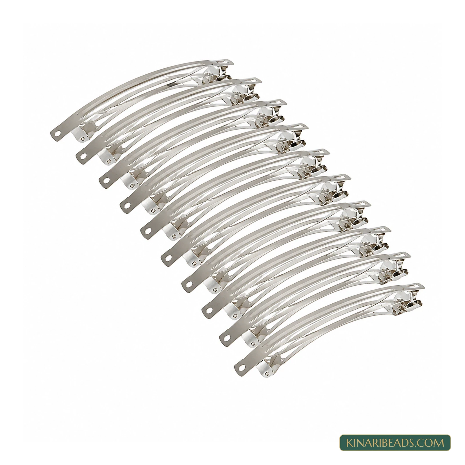 Metal Hair Barrette Clips – 10 Pack