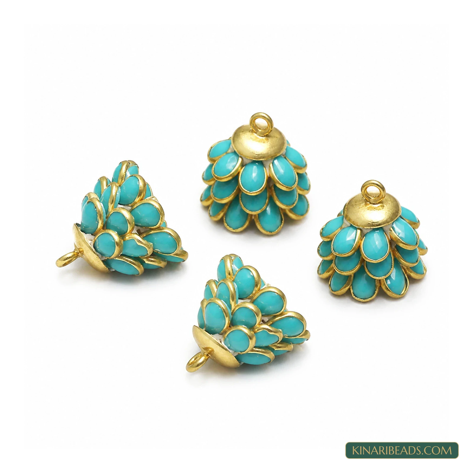 Pacchi Jhumka Earring Components – 14x17mm, 2 Pairs