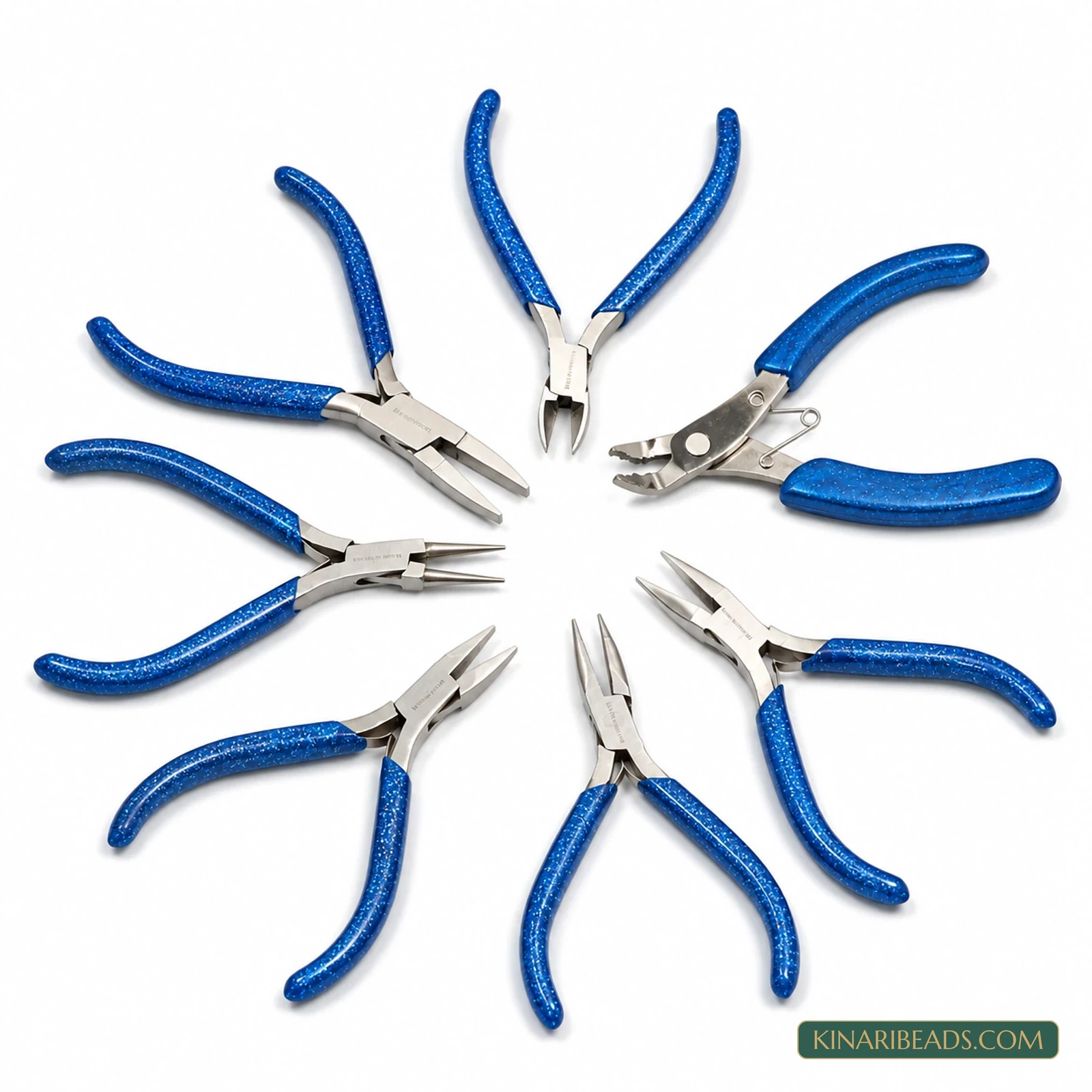 Professional Steel Jewellery Pliers Set - 8 Pcs