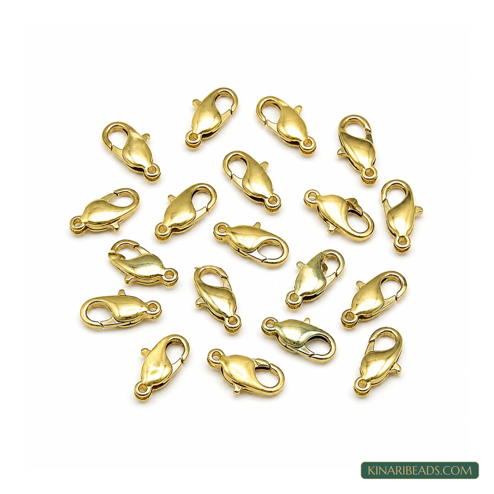 Rose Metal Lobster Claw Jewellery Clasps – 20 Pcs