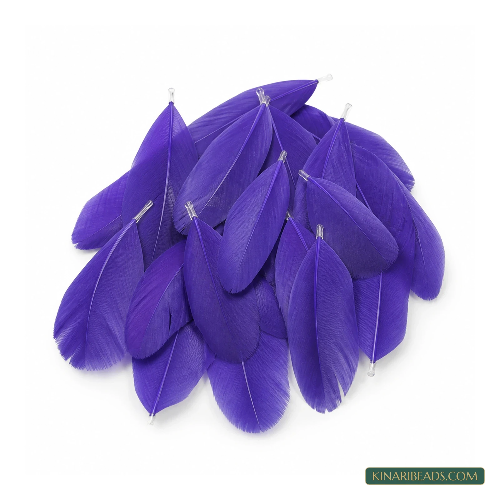 Royal Purple Natural Craft Feathers – 80+ Piece Pack