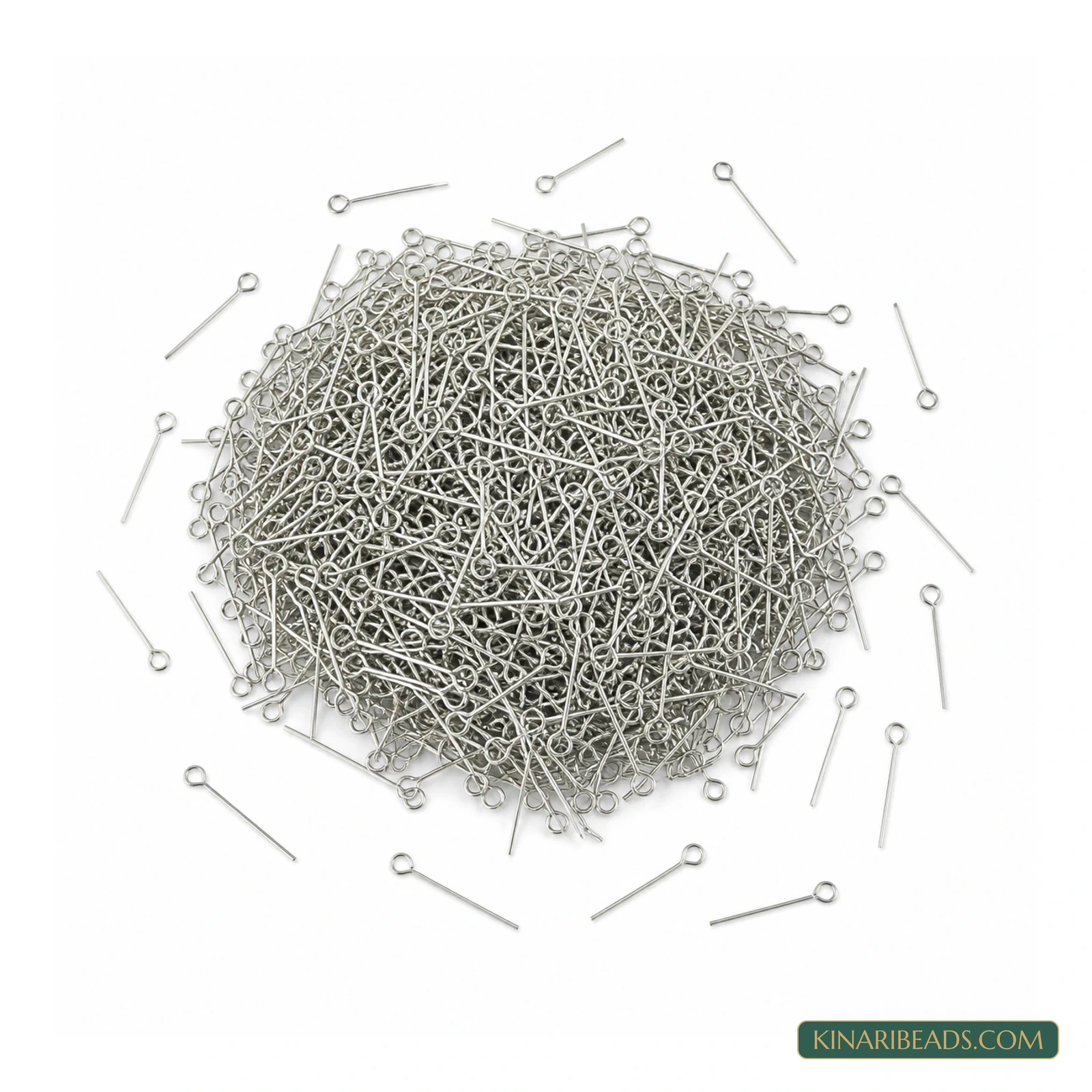 Silver Eye Pins 20mm – 100g Bulk Pack