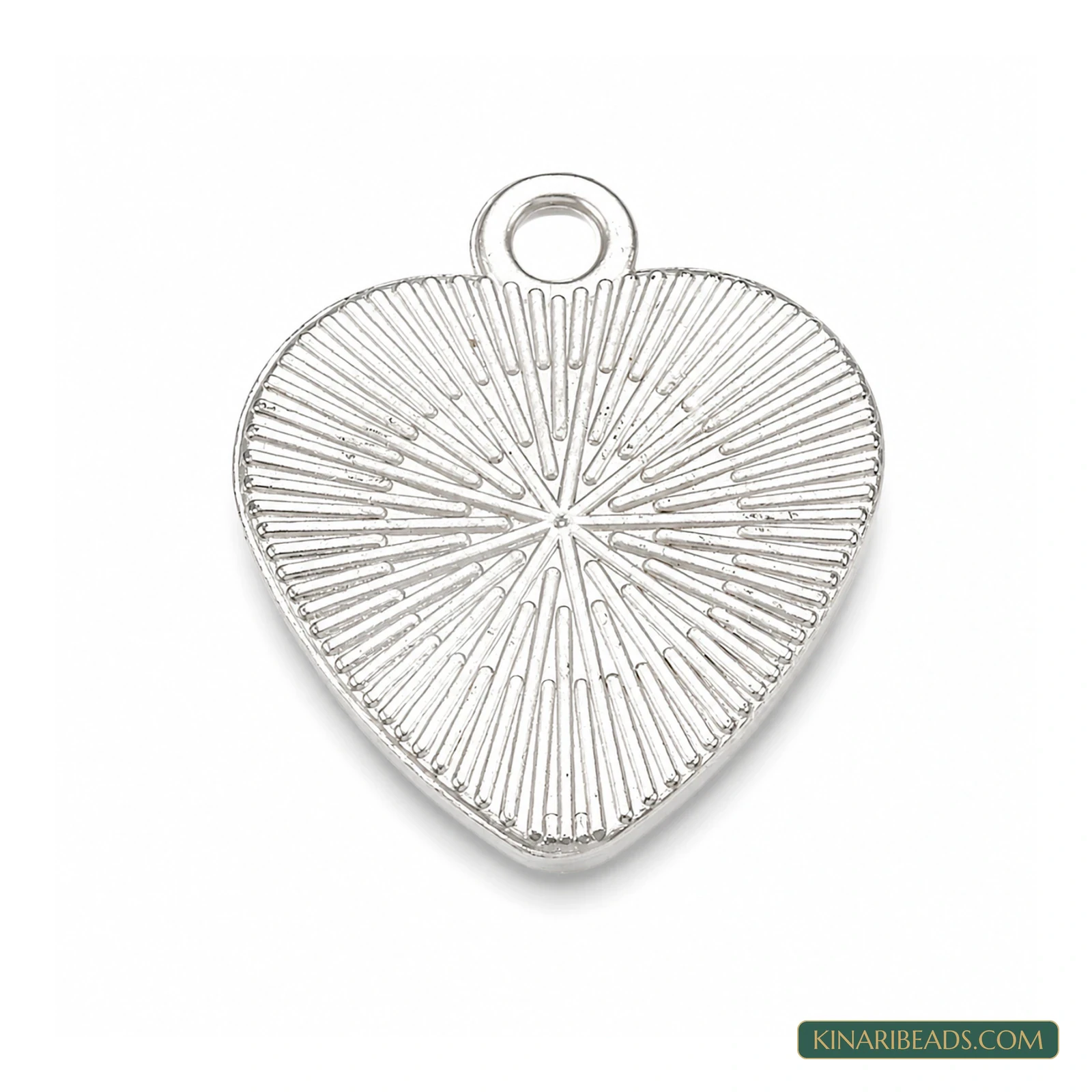 Silver Heart CCB Plastic Cabochon Pendant Settings – 1 Inch product image