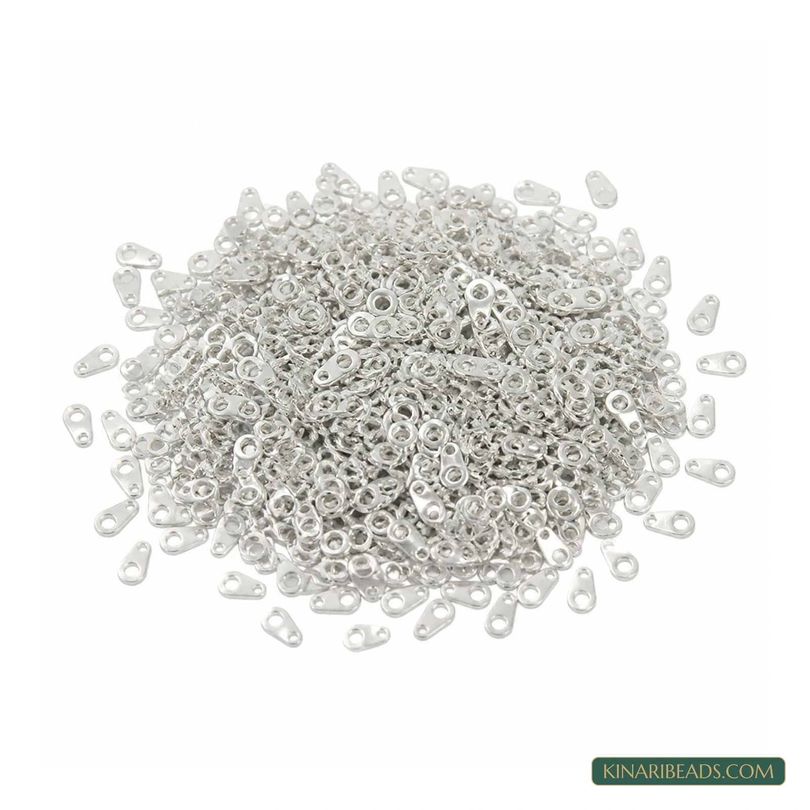 Silver-Plated Brass Chain Extender Tabs – 7x3.9mm product image