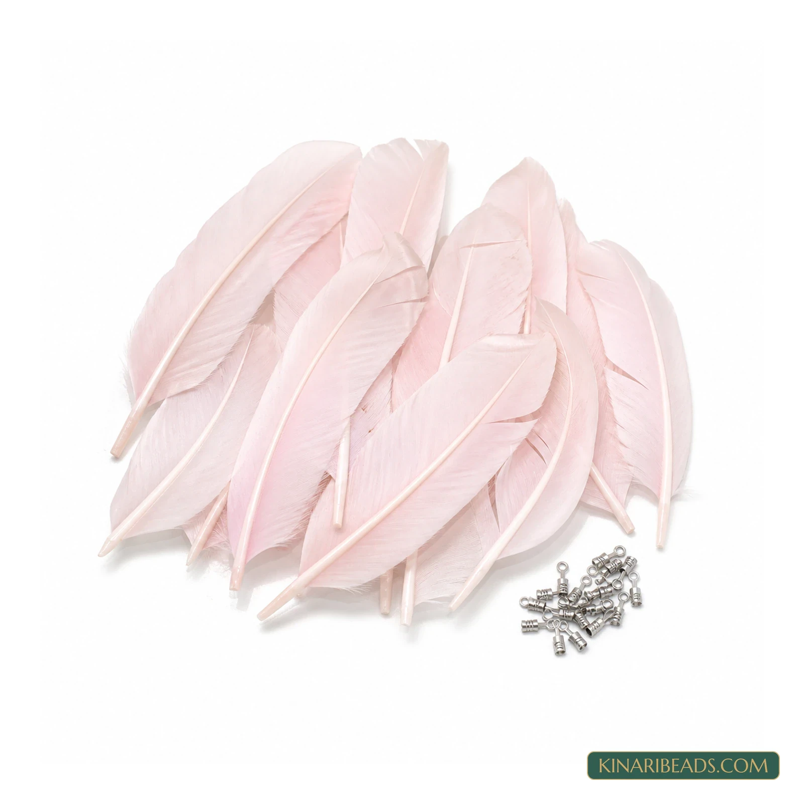 Soft Pink Natural Craft Feathers – 80 or 800 Pieces