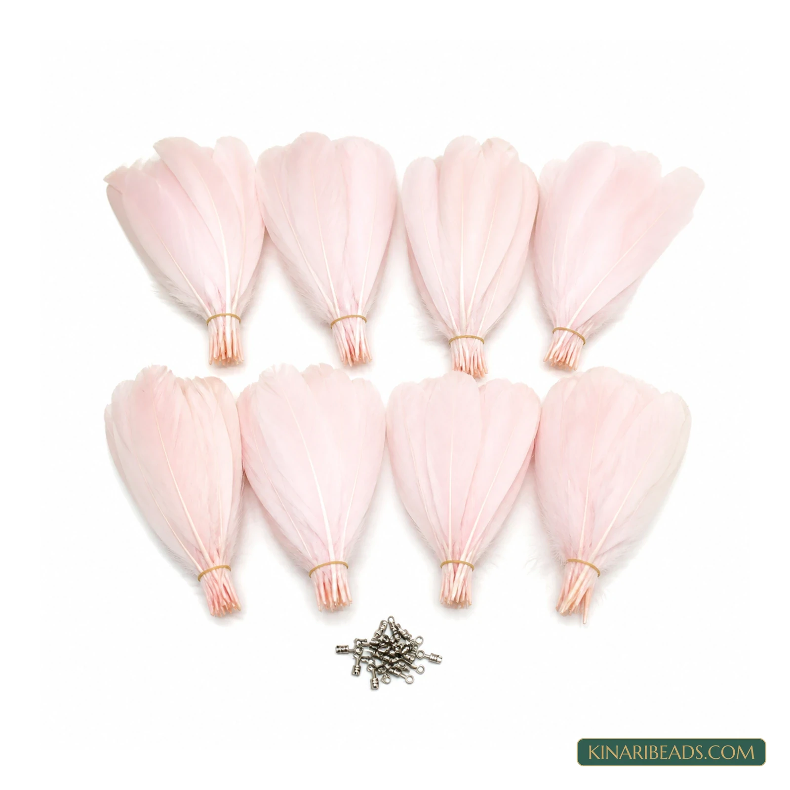 Soft Pink Natural Craft Feathers – 80 or 800 Pieces product image