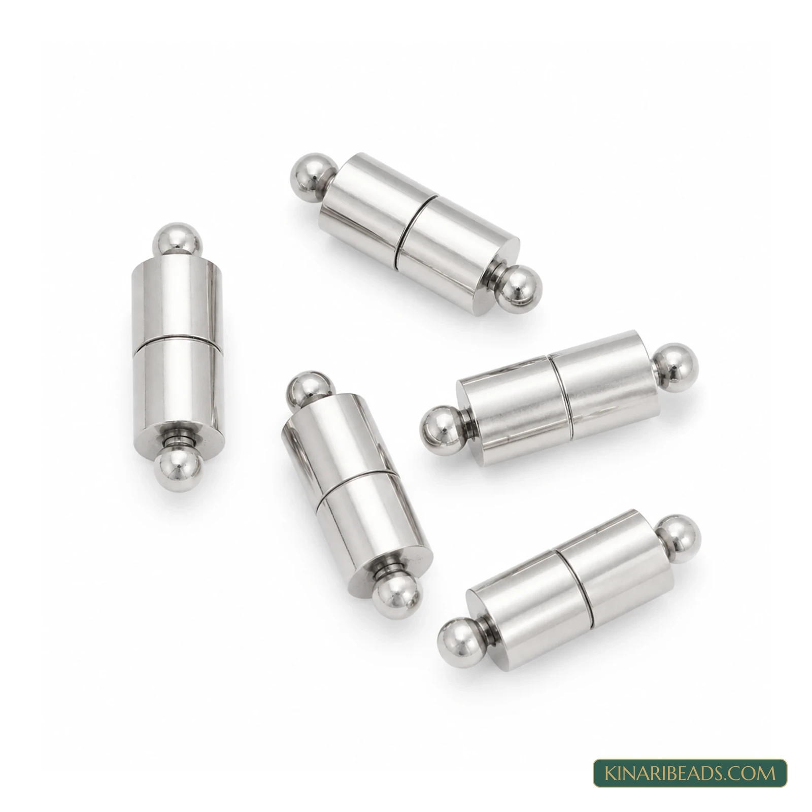 Tube Magnetic Jewellery Clasp Connectors 18x7mm – 5 Pcs