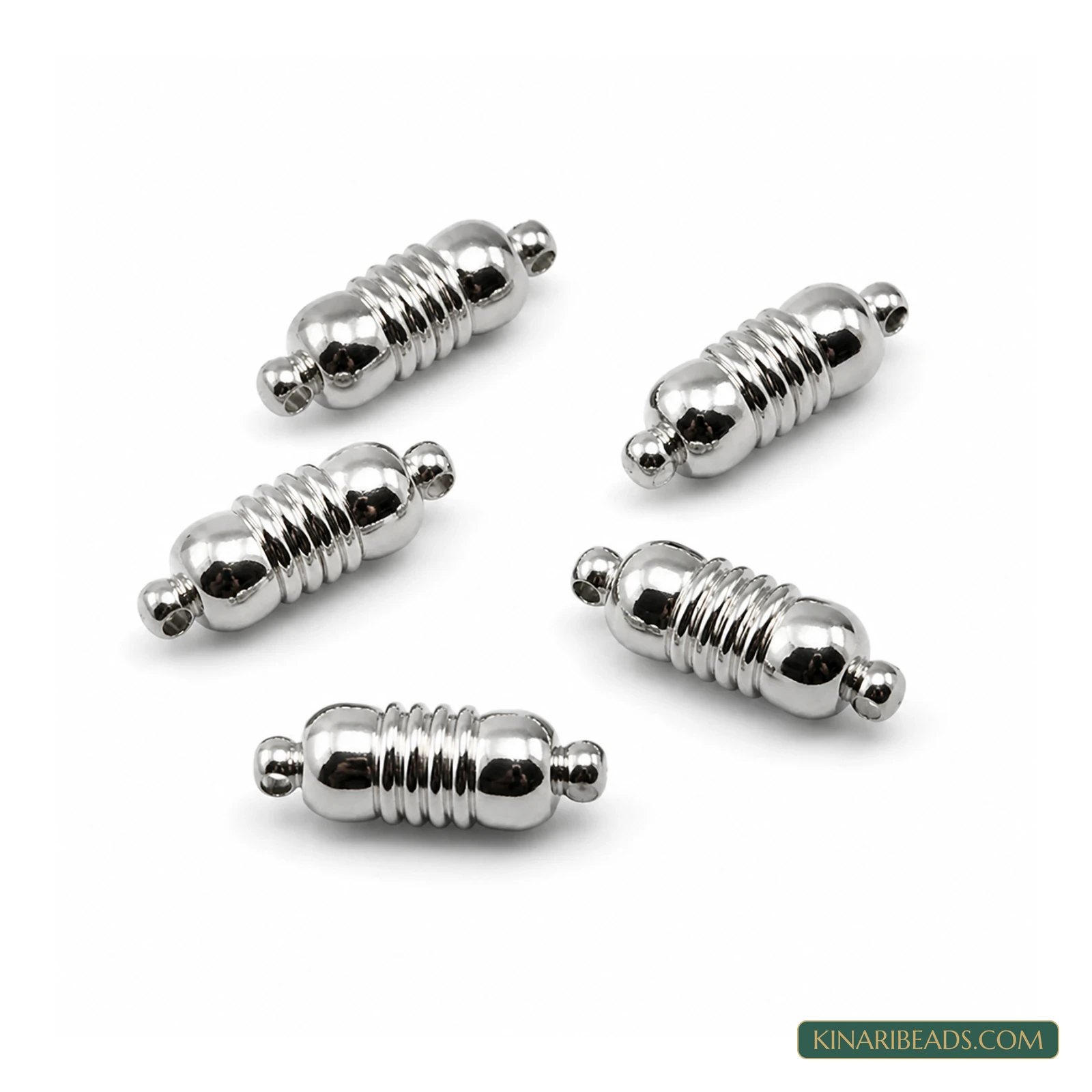 Tube Magnetic Jewellery Clasp Connectors 20x6mm – 5 Pcs – Design 17