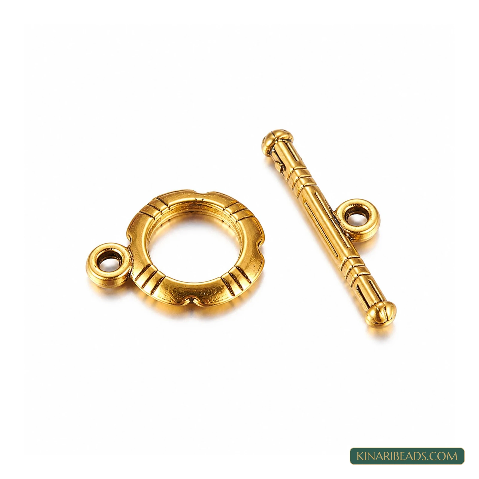 Vintage Ring Toggle & T-Bar Clasp Sets – 5 Sets / 50 Sets – Design 63 product image