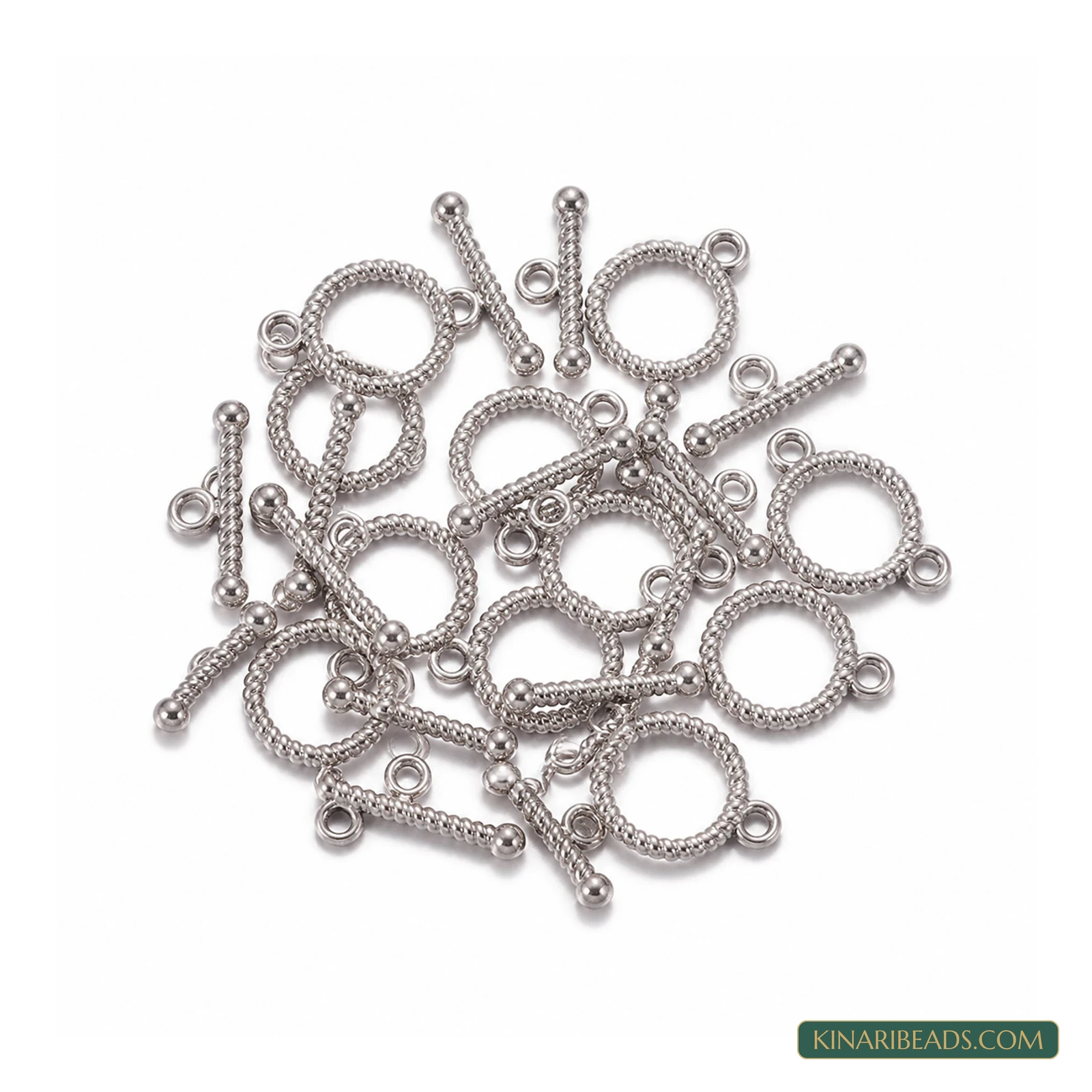 Vintage Toggle & T-Bar Clasp Sets 16x13mm – 5 Sets / 50 Sets product image