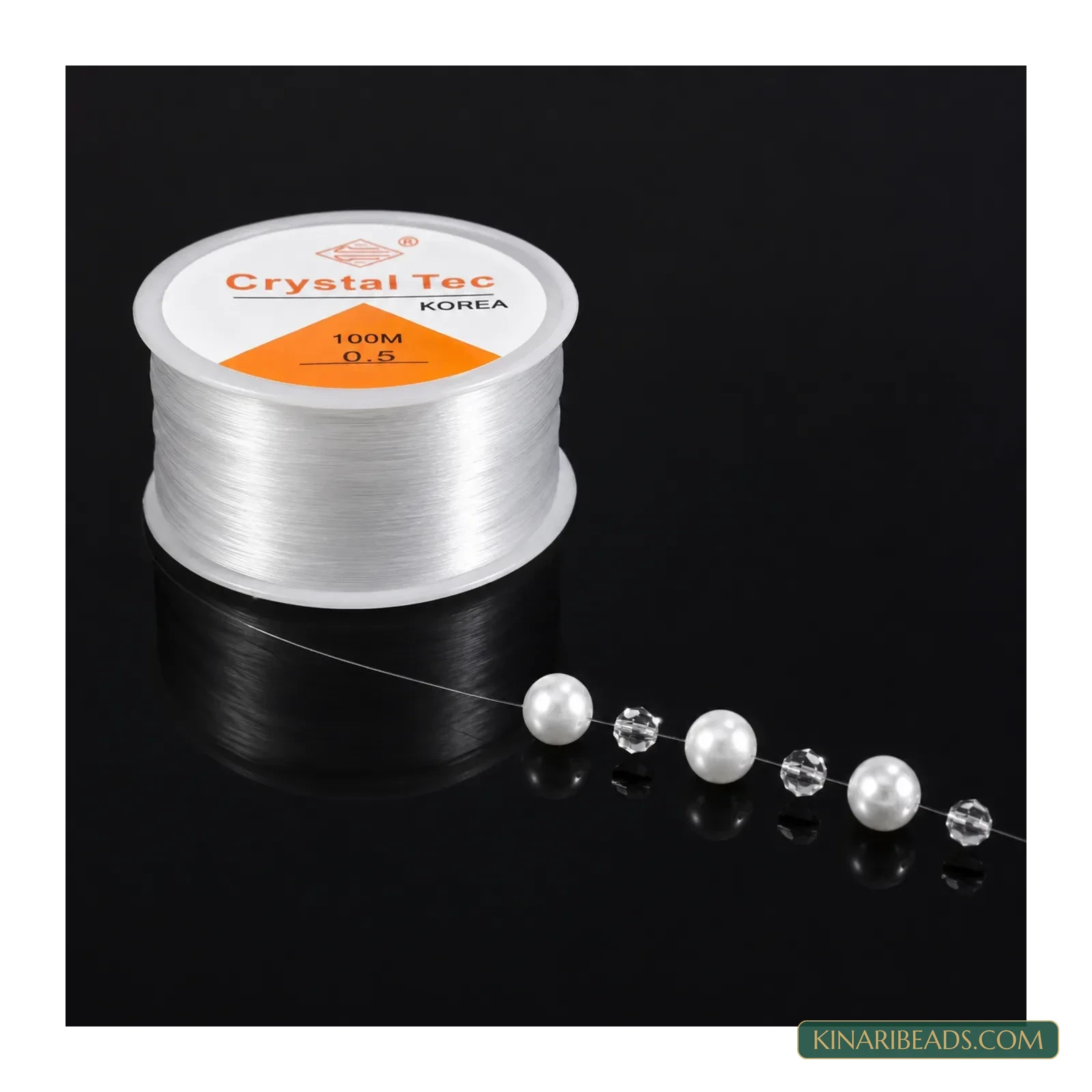Wholesale 100m Clear Elastic Beading Cord Spool - 0.5mm to 1mm product image