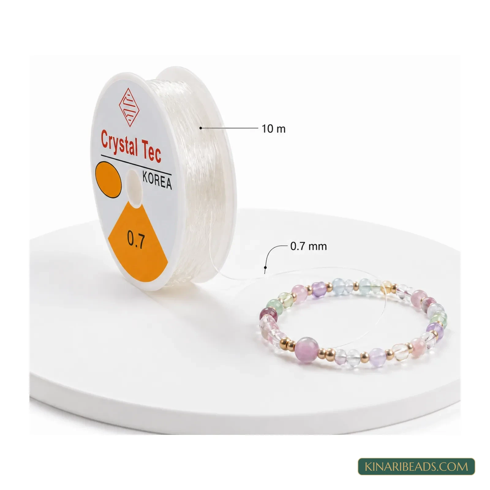Wholesale Clear Elastic Cord 10m Spools - Pack of 10 | 0.7mm to 1mm product image